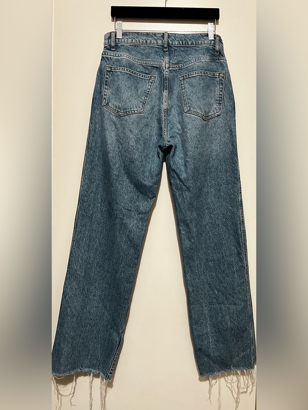 Reformation Val 90s Mis Rise Straight Jeans in Blue - Picture 2 of 6